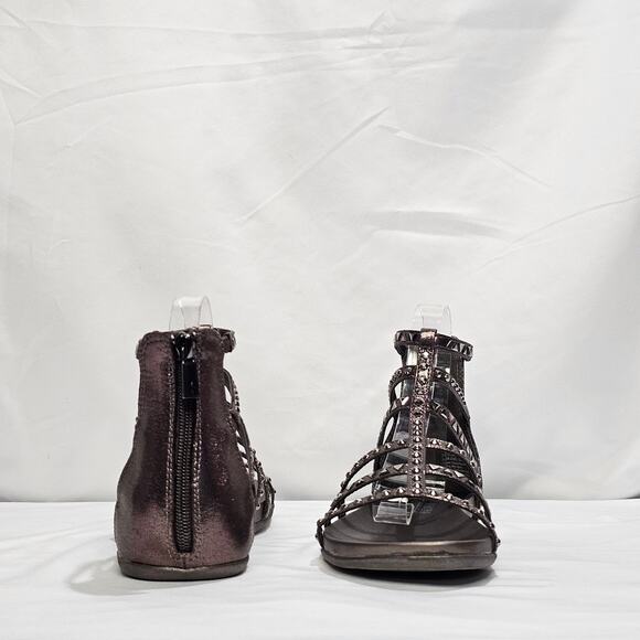 Kenneth Cole Reaction Women's Slim Jewel Gladiator Flat Sandals Size 7.5 NWT - Picture 3 of 5